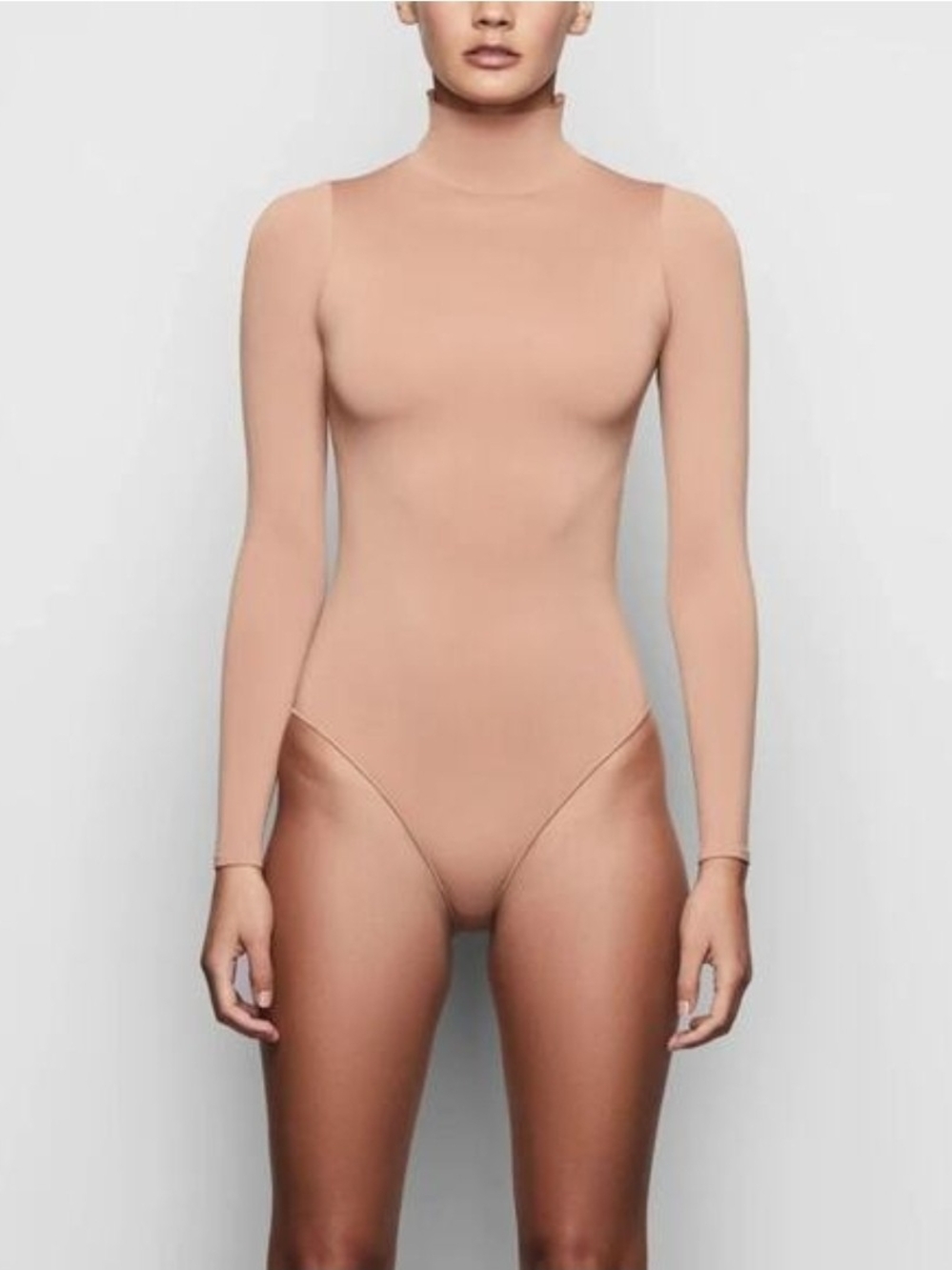 SKIMS Essential Mock Neck Long Sleeve Bodysuit